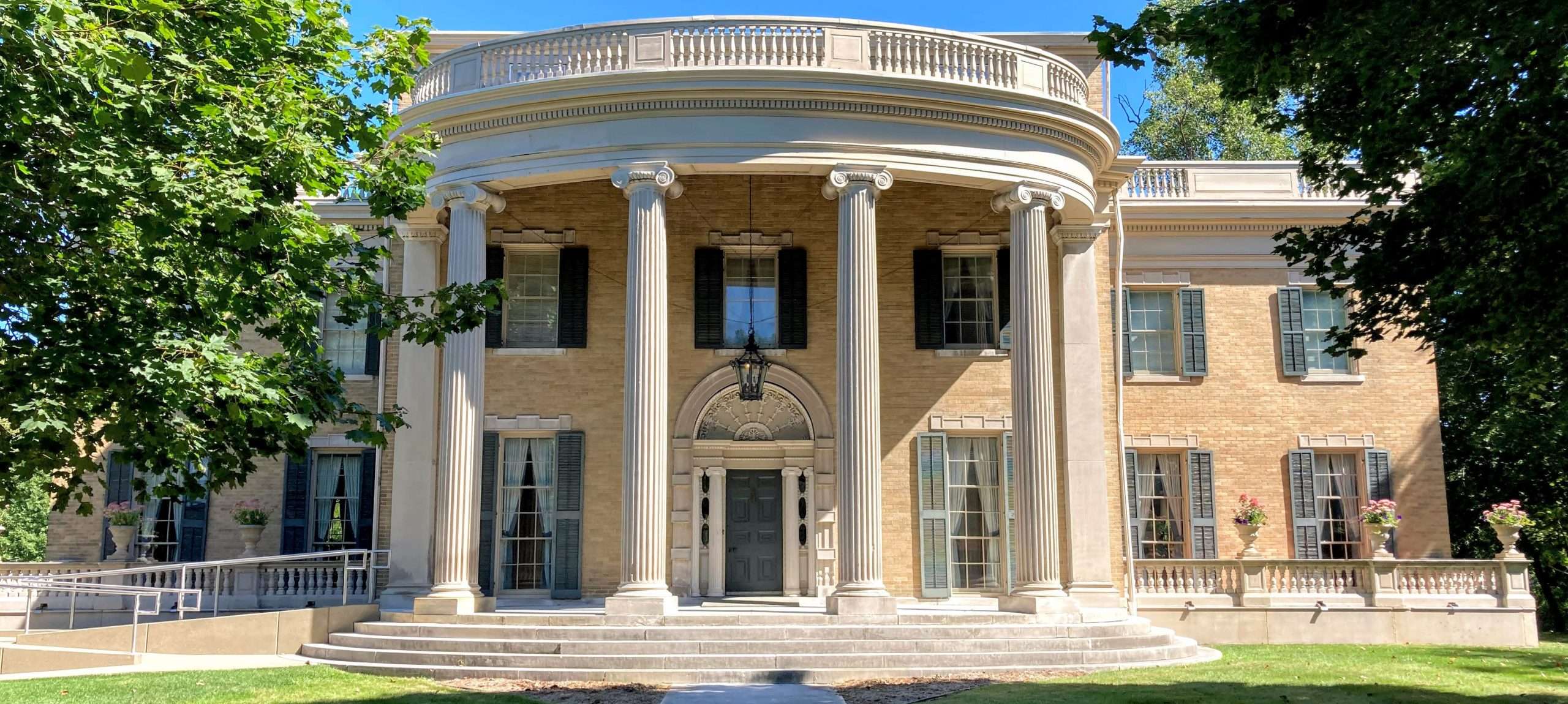 Exterior of the Haan Museum historic mansion